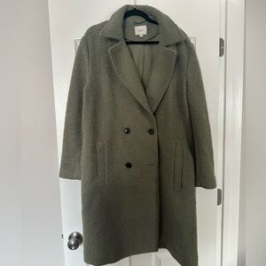 LOFT Women's Green Teddy Jacket